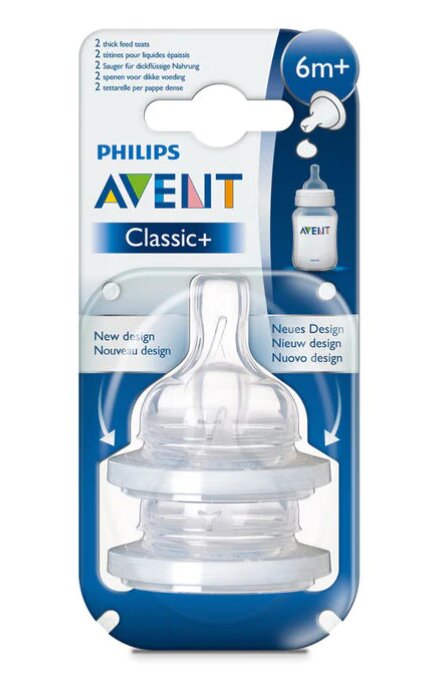 Luttipudeli lutt Philips Avent Classic+ SCF636/27, alates 6+ kuud, 2 tk. hind ja info | Lutipudelid ja aksessuaarid | kaup24.ee