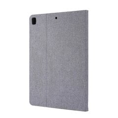 Для планшета iPad 9,7 дюйма (2018)/(2017)/ipad Air (2013)/air 2 чехол из ткани с текстурой кожи защитный чехол с подставкой для карт - черный цена и информация | Чехлы для планшетов и электронных книг | kaup24.ee