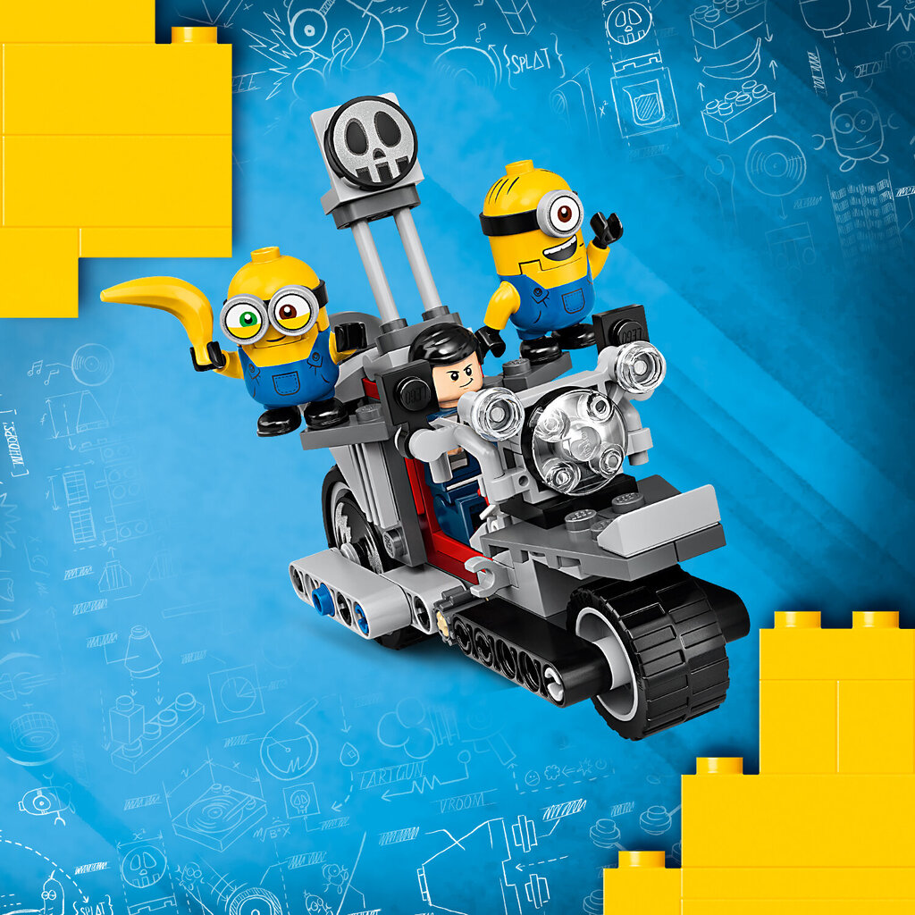 75549 LEGO® Minions Tabamatu rattajaht hind ja info | Klotsid ja konstruktorid | kaup24.ee