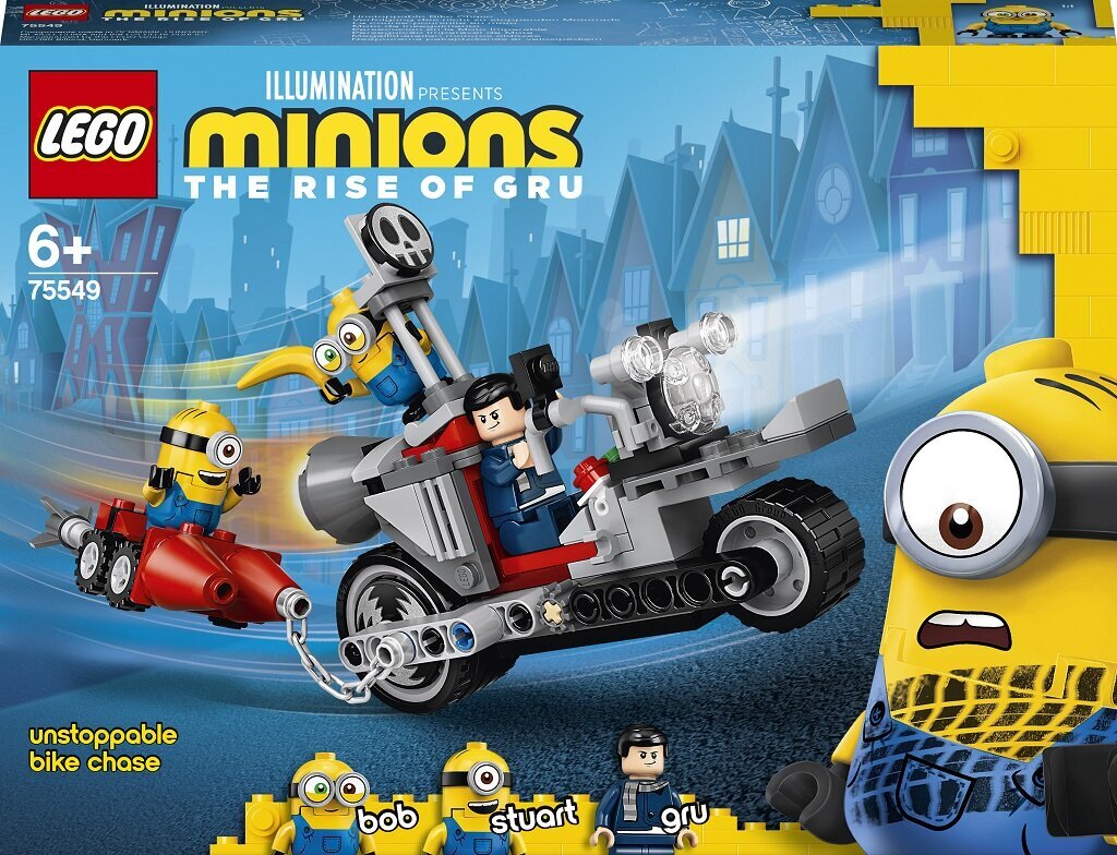 75549 LEGO® Minions Tabamatu rattajaht hind ja info | Klotsid ja konstruktorid | kaup24.ee