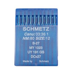 Набор игл для промышленных швейных машин Schmetz B-27 № 80  10 шт.  цена и информация | Швейная фурнитура | kaup24.ee