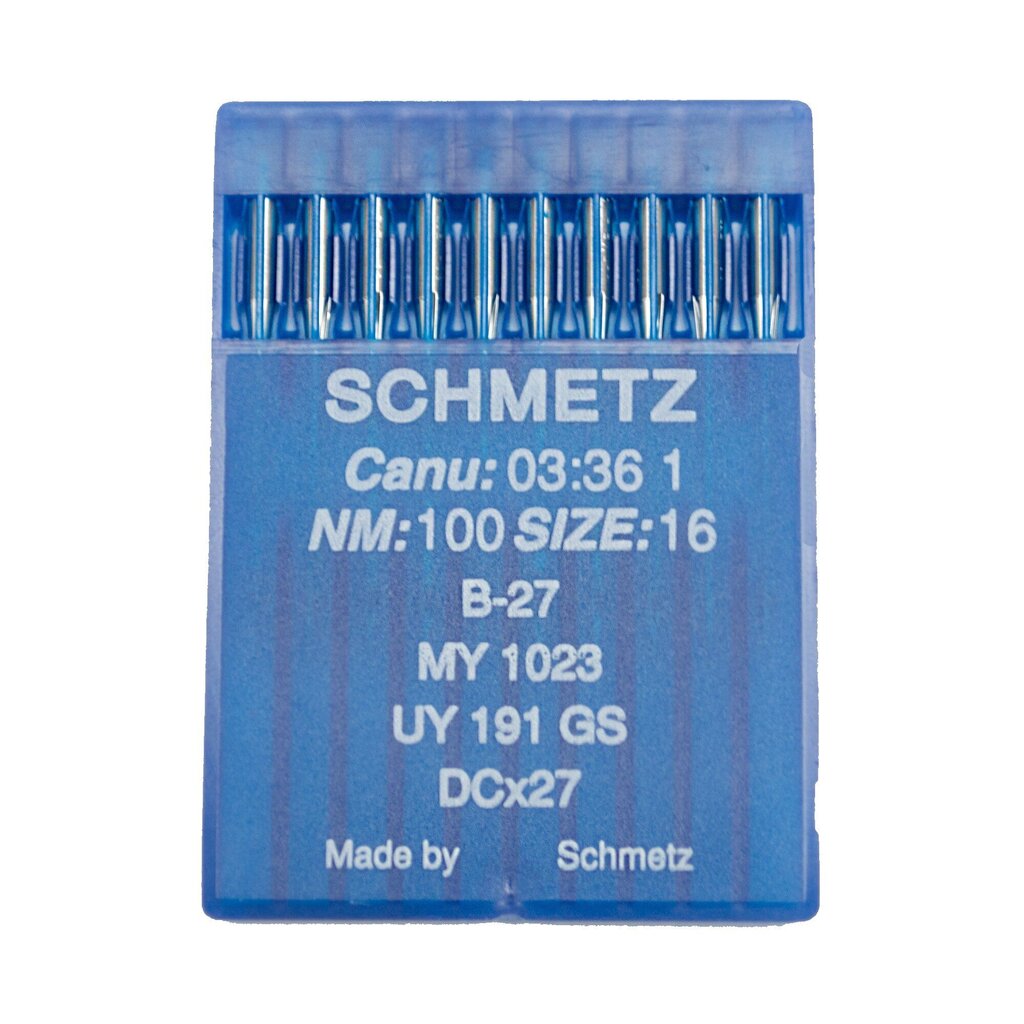 Nõelte komplekt, Schmetz B-27 Nr. 100, 10 tk цена и информация | Õmblustarvikud | kaup24.ee