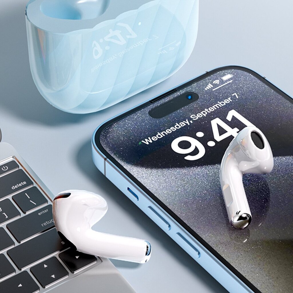 Bluetooth kõrvaklapid Bluetooth 5.3 juhtmevabad kõrvaklapid kõrvas mürasummutava mikrofoniga stereo bassi kõrvaklapid Spordipeakomplekt 35 tundi mänguaeg USB C laadimine Androidile iOS Blue цена и информация | Kõrvaklappide tarvikud | kaup24.ee