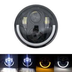 (Must A)5 3/4" 5,75" ümmargune mootorratta LED-esituli 5,75-tolline LED-esitule DRL või kronsteini kopp Motor Sportster Iron 883 1200 Dyna jaoks hind ja info | Moto aksessuaarid | kaup24.ee