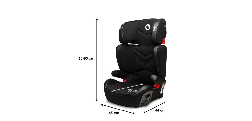 Turvatool Lionelo Hugo Isofix, 15-36 kg, leather black hind ja info | Turvatoolid | kaup24.ee