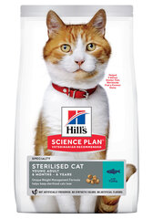 Hill's Science Plan Young Adult Sterilised Cat сухой корм для кошек с тунцом, 10 кг цена и информация | Сухой корм для кошек | kaup24.ee