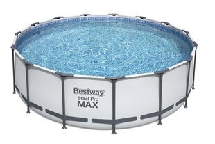 Karkassbassein Bestway Steel Pro Max redeliga, 457x457 cm, sinine цена и информация | Бассейны | kaup24.ee