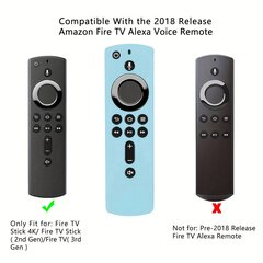 'Противоударный защитный силиконовый чехол для пульта Amazon Fire TV Stick.' цена и информация | Аксессуары для Smart TV | kaup24.ee