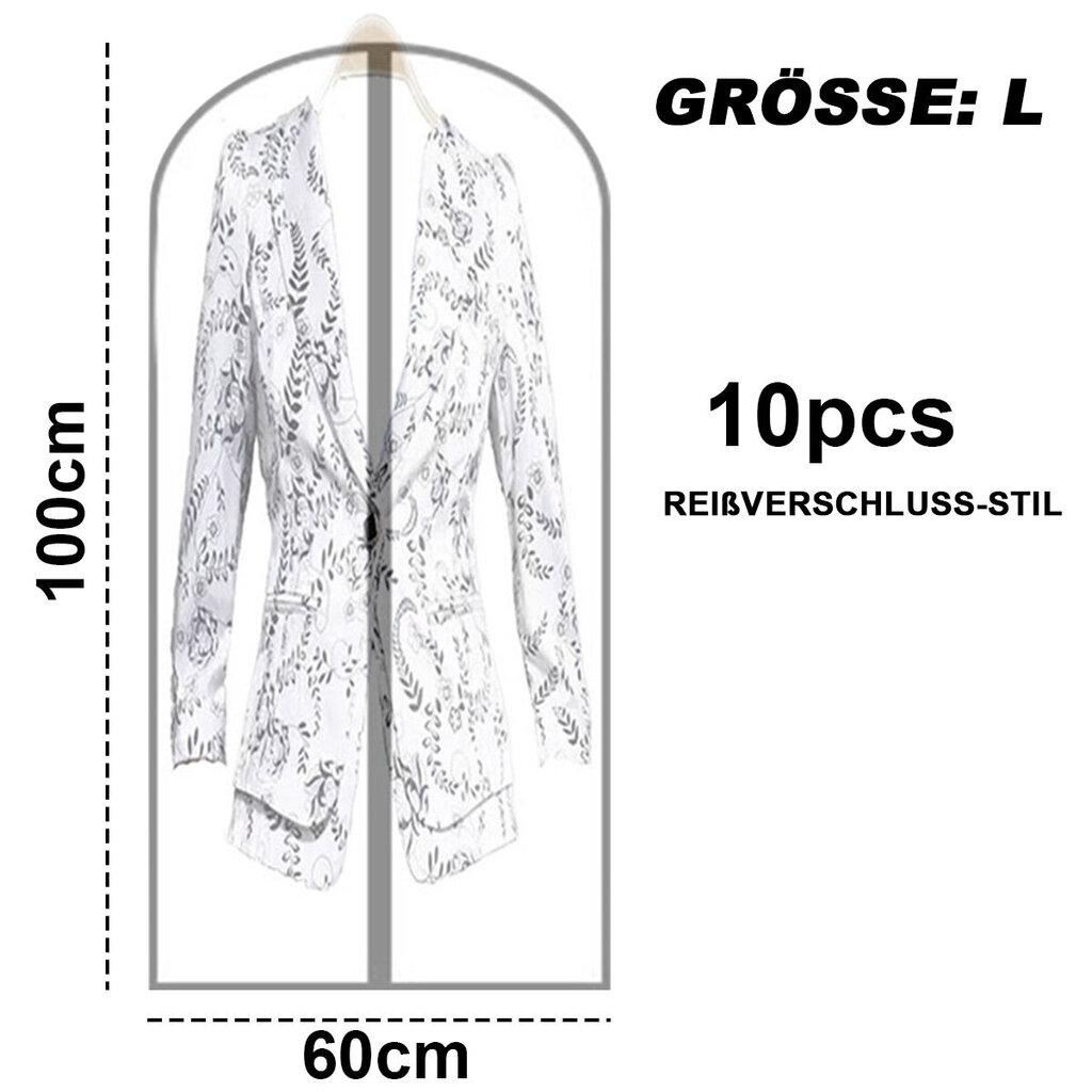 10 tükki ülikonnakandjad riiete, mantlite ja jakkide hoidmiseks. L hind ja info | Laste ohutustarvikud | kaup24.ee