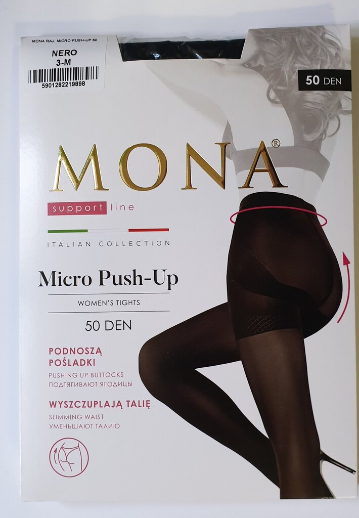 Naiste sukkpüksid MONA Micro Push Up 50 Nero hind ja info | Sukkpüksid | kaup24.ee