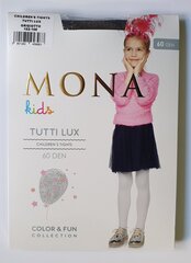 Колготки для девочек с рисунком и люрексом MONA Tutti Lux 60 Grigiotto цена и информация | Носки, колготки для девочек | kaup24.ee