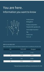 Veekindlad kindad, paksendatud peopesad ja sõrmeotsad, reguleeritav kleebis, maa ja meri, kahekordse kasutusega suurus цена и информация | Другие товары для подводного плавания | kaup24.ee