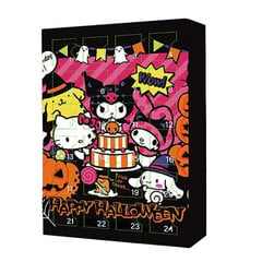 2024. aasta Halloweeni advendikalender, Sanrio multifilmi animefiguurid, 24 kollektsiooni figuurid Mänguasjad nukud, lapsed, tüdrukud, pimekarbi kingitus цена и информация | Рождественские украшения | kaup24.ee