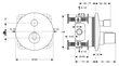 Varjatud termostaadiga süsteemikomplekt Ideal Standard Ceratherm 100 statsionaarse dušinurgaga seinast BD006XC hind ja info | Komplektid ja dušipaneelid | kaup24.ee