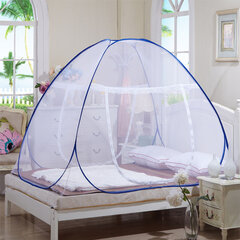 Mosquito Net hingav kokkupandav disain Kaasaskantav kiirpaigaldus kodureisiks Kämpingu ühe uksega põhjaga 150x200x150cm/59,1x78,7x59,1 tolli hind ja info | Lauatennise võrgud | kaup24.ee