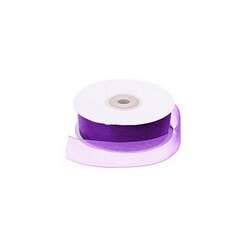 Лента органза (капроновая) RainBow® 20 мм, цвет фиолетовый, 50 м цена и информация | Подарочные упаковки | kaup24.ee