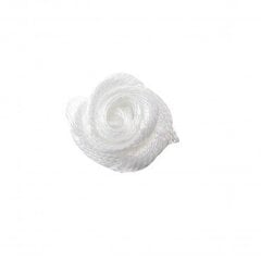 Атласная розочка 20 мм, цвет белый цена и информация | Аксессуары для детей | kaup24.ee