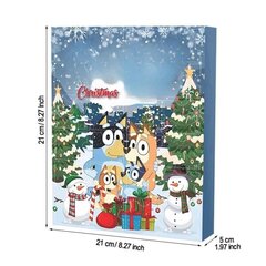 Advendikalender Laste mänguasi Bluey Figuurid 24 tk Jõulukalender v цена и информация | Рождественские украшения | kaup24.ee