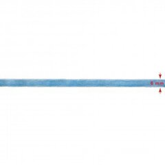 Sametpael (veluur) RainBow® 6 mm, värv sinine, 50 m hind ja info | Kingituste pakendid | kaup24.ee