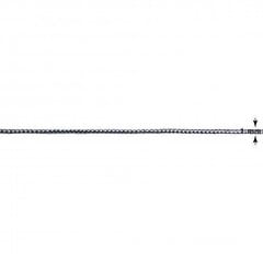 Metalliseeritud punutud nöör RainBow® 1 mm, värv hõbedane, 100 m hind ja info | Kingituste pakendid | kaup24.ee