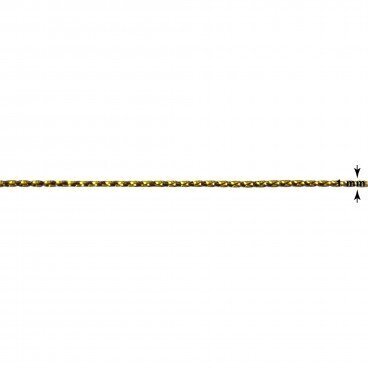 Metalliseeritud punutud nöör RainBow® 1 mm, värvi kuldne, 100 m цена и информация | Kingituste pakendid | kaup24.ee