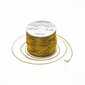 Metalliseeritud punutud nöör RainBow® 1 mm, värvi kuldne, 100 m цена и информация | Kingituste pakendid | kaup24.ee