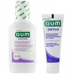 SUNSTAR GUM ORTHO vedelik (300 ml) + SUNSTAR GUM ORTHO pasta (75 ml) hind ja info | Suuhügieen | kaup24.ee