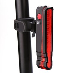 (Punane) Jalgratta tagumise tule laserjoone hoiatuslamp veekindel istmeposti LED-valgusti USB laetav MTB maanteejalgratta tagatuli hind ja info | Moto aksessuaarid | kaup24.ee