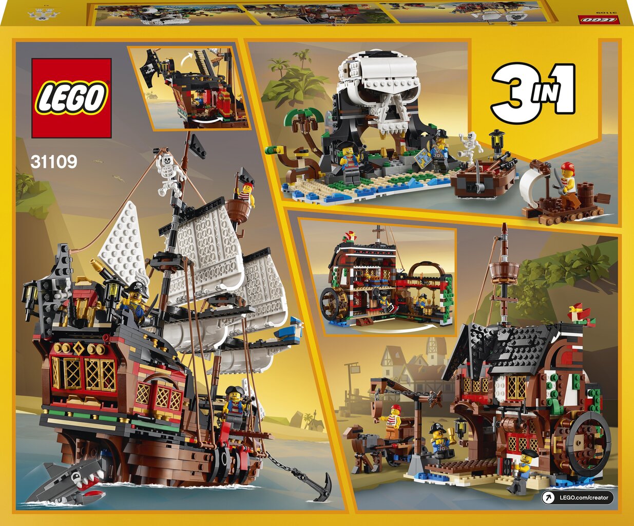 31109 LEGO® Creator Piraadilaev hind ja info | Klotsid ja konstruktorid | kaup24.ee