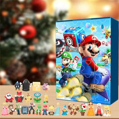 Jõulukalender Super Mario Brosi figuuridega, 24 kujundit hind ja info | Jõulukaunistused | kaup24.ee