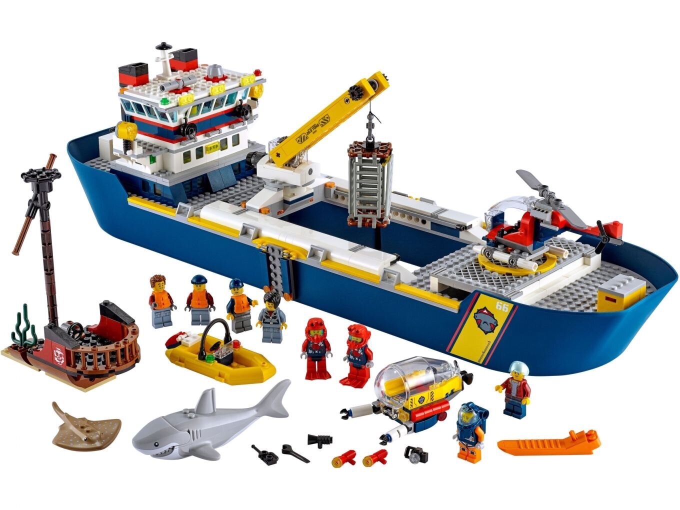60266 LEGO® City Ookeani uurimislaev цена и информация | Klotsid ja konstruktorid | kaup24.ee