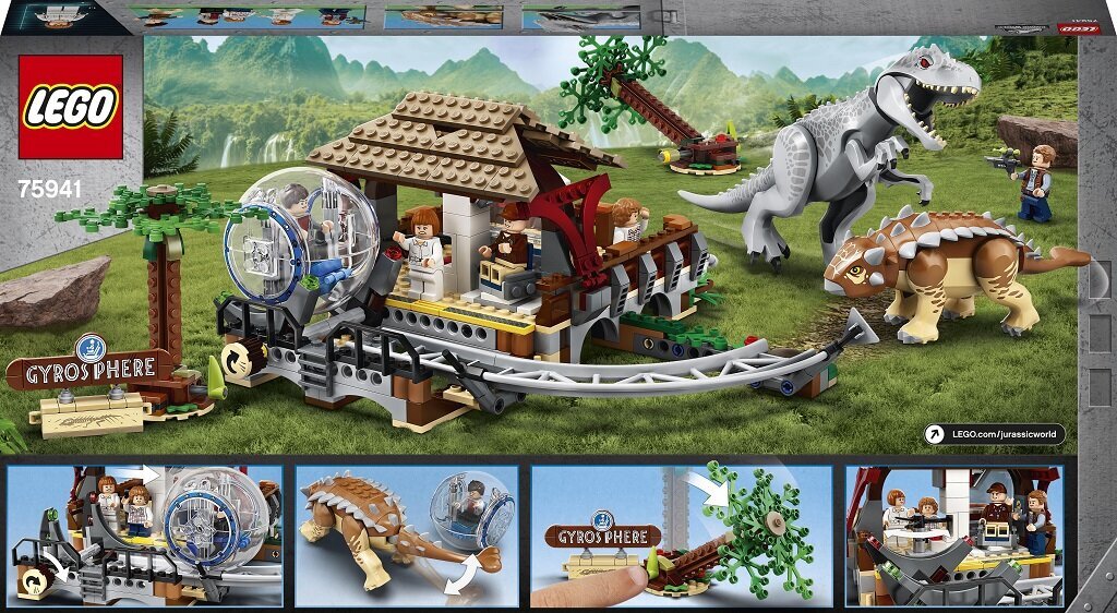 75941 LEGO® Jurassic World Indominus rex vs ankülosaurus hind ja info | Klotsid ja konstruktorid | kaup24.ee