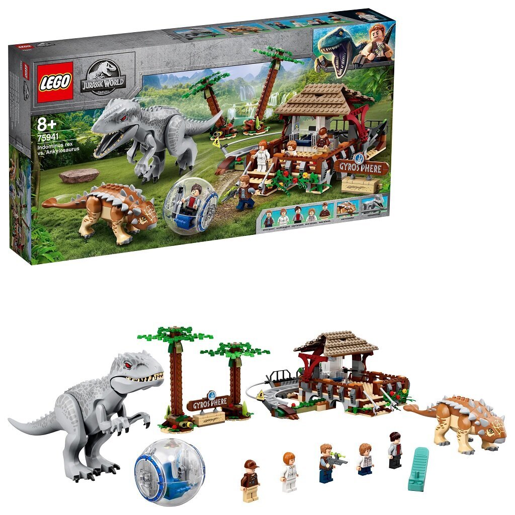 75941 LEGO® Jurassic World Индоминус Рекс против анкилозавра цена |  kaup24.ee