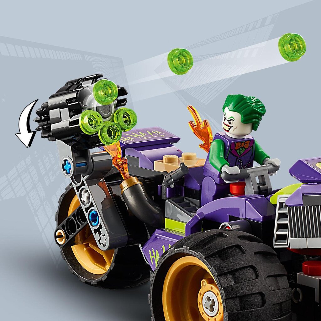 76159 LEGO® Super Heroes Jokeri kolmerattaline tagaajamine цена и информация | Klotsid ja konstruktorid | kaup24.ee