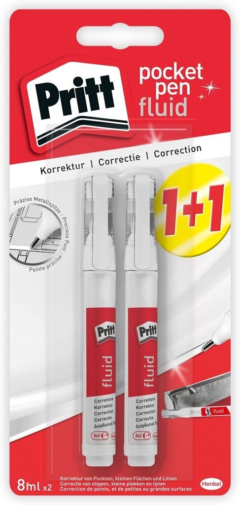 Korrektuurpliiats Pritt, 2x8 ml hind ja info | Kirjutusvahendid | kaup24.ee