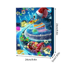 Christmas Stitch Advendikalender Karp 24 üllatusfiguuri Mänguasi hind ja info | Jõulukaunistused | kaup24.ee