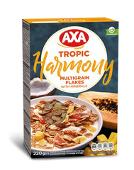 Hommikusöögihelbed AXA Harmony Tropic 220g hind ja info | Hommikuhelbed | kaup24.ee