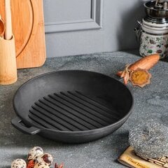 Чугунная сковорода-гриль 24x4 см Grill T308 цена и информация | Cковородки | kaup24.ee