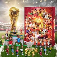 2024. aasta maailmameistrivõistluste advendikalender World Cup Adventskalender juuli pimekast Messi, Kairo, Mbappe jne. V hind ja info | Kalendrid, märkmikud | kaup24.ee