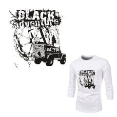 Термоаппликация «ВНЕДОРОЖНИК «BLACK ADVENTURE», очень большая цена и информация | Аппликации, декорации, наклейки | kaup24.ee