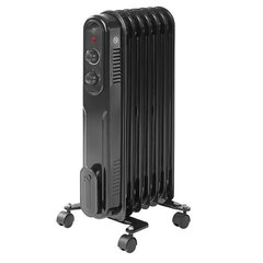 Õlikütteseade 7 1500W must 328915 hind ja info | Küttekehad | kaup24.ee