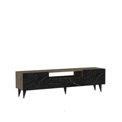ТВ столик Kalune Design Cavelli, коричневый/черный цена и информация | Тумбы под телевизор | kaup24.ee