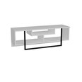 ТВ столик Kalune Design Asal 120 см, белый/черный