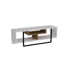 ТВ столик Kalune Design Asal 120 см, белый/дуб цена и информация | Тумбы под телевизор | kaup24.ee