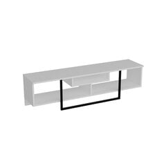 ТВ столик Kalune Design Asal 150 см, белый/черный цена и информация | Тумбы под телевизор | kaup24.ee