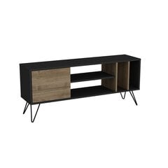 ТВ столик Kalune Design Mistico 140 см, коричневый/черный цена и информация | Тумбы под телевизор | kaup24.ee