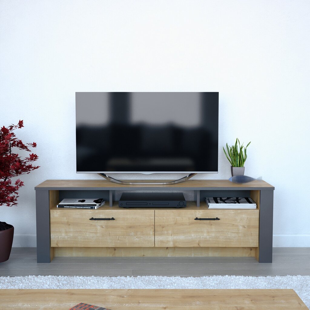 TV laud Kalune Design Manhattan 150 cm, tamm/hall hind ja info | TV alused | kaup24.ee