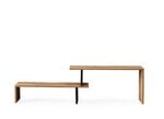 ТВ столик Kalune Design Ovit, черный/коричневый