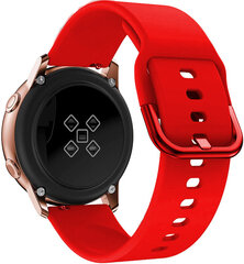 (Samsung Galaxy 46mm Red) Silikoonrihm Active 2 42mm Samsung Galaxy kella Huawei kella Gt Gt2 asendusrihma jaoks Amazfit Gtr Bi jaoks – kellarihmad цена и информация | Аксессуары для смарт-часов и браслетов | kaup24.ee