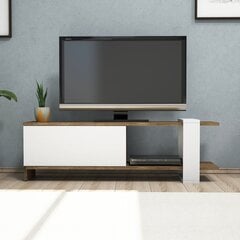 ТВ столик Kalune Design Gaye, коричневый/белый цена и информация | Тумбы под телевизор | kaup24.ee